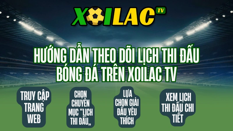 Hướng dẫn xem lịch thi đấu bóng đá và trực tiếp bóng đá hôm nay trên Xoilac TV